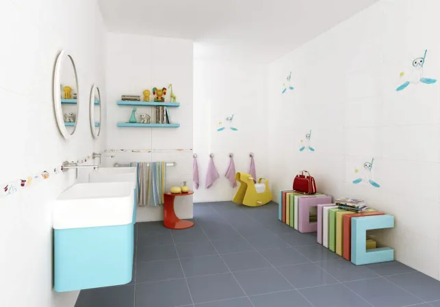 Aménager une salle de bains pour enfants