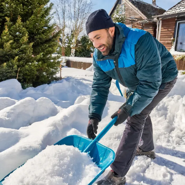 Il est crucial de déneiger régulièrement et dès l'arrivée des premiers flocons pour vous faciliter la tâche