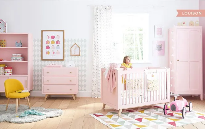 Du rose pour une véritable chambre de princesse ! © Maisons du Monde