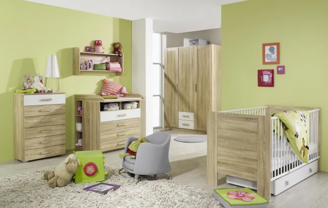 Et pourquoi pas du vert pour la chambre d'un bébé ? © Matelpro