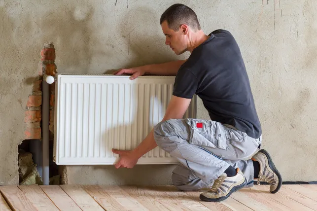 Fixation d’un radiateur