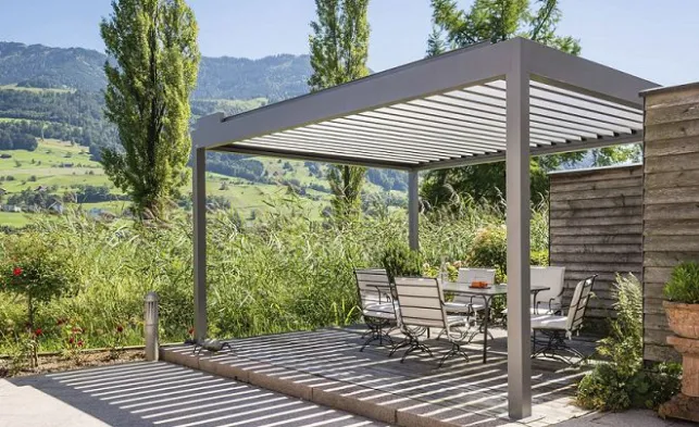 Fonctionnement d’une pergola bioclimatique