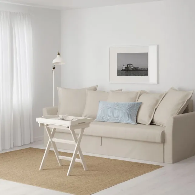 HOLMSUND - Canapé convertible 3 places beige - 529 €