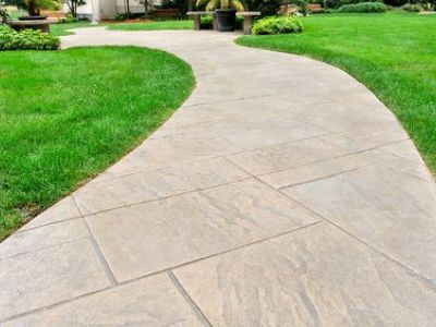 L'allée de jardin en pavés