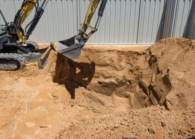 L’excavation du terrain