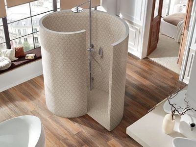 La douche en forme d’escargot