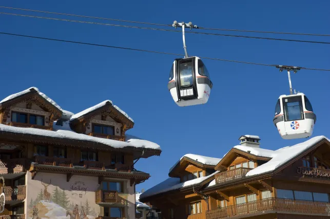 La station de Courchevel en Savoie, avec un marché de l'immobilier très haut de gamme 