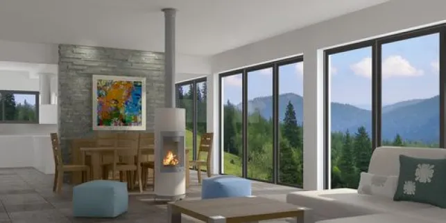 Le poêle à bois design