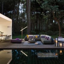 Le salon d'extérieur luxe & détente par Minotti