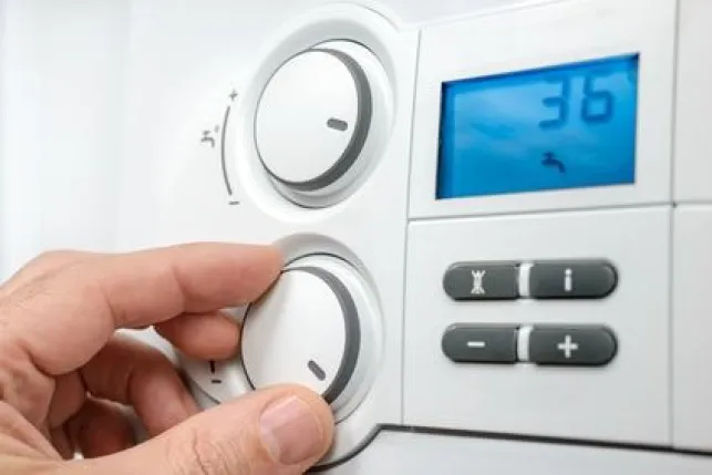 Le thermostat d’un chauffage central