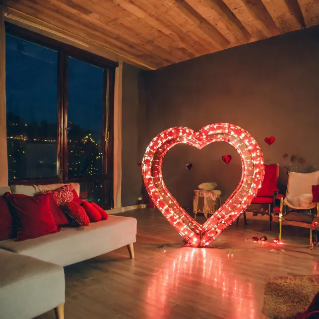 Utilisez des leds pour un éclairage romantique et économe