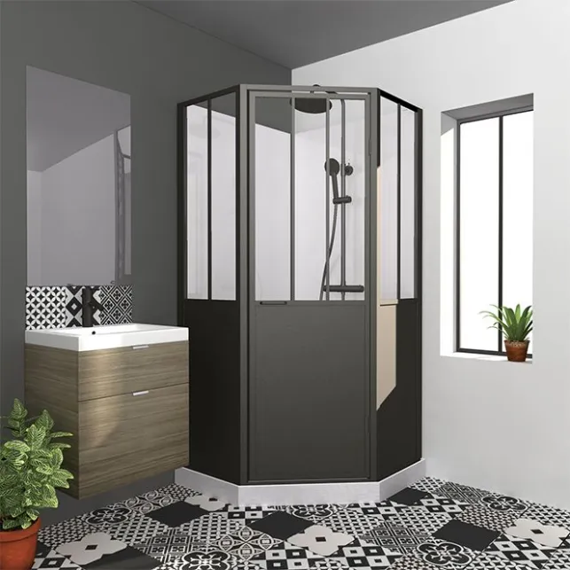 Une cabine de douche atelier pour habiller un coin