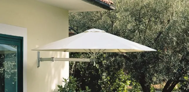 Les parasols muraux qui se fixent au mur