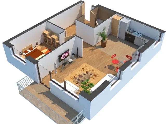 Modélisation d'une maison en 3D