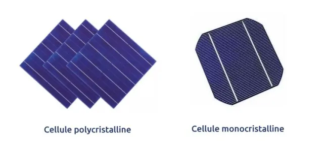 Les différences entre mono et polycristallin résident dans le nombre de cristaux de silicium utilisés