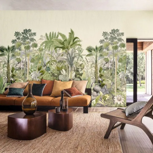 Un papier peint panoramique tropical qui appelle au voyage