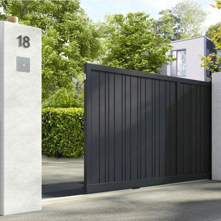 Un portail en aluminium moderne et design Un portail en aluminium moderne et design