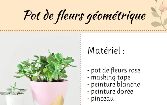 DIY : customiser un pot de fleurs pour le rendre tendance ! © M-Habitat