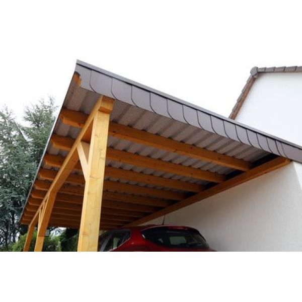 Quelle couverture pour un carport adossé