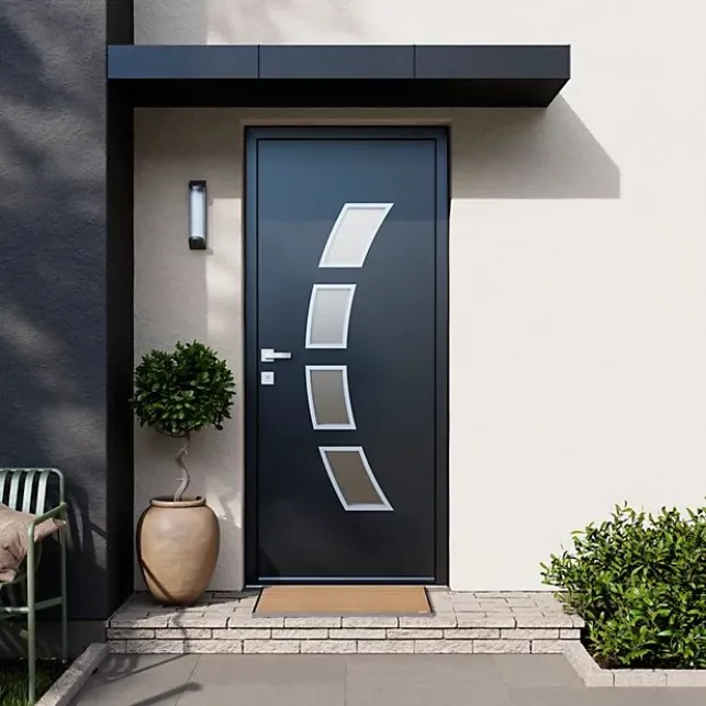 Alliant élégance et robustesse, les portes en acier sont un choix judicieux pour votre entrée.